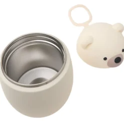 Boîte repas isotherme bestie ours blanc (600 ml)