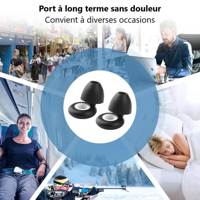 Bouchons d'oreilles multifonctionnels-noir