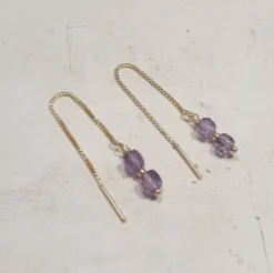 Boucles d'oreilles améthyste ilhéus