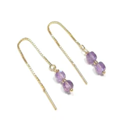 Boucles d'oreilles améthyste ilhéus