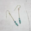 Boucles d'oreilles apatite bleue