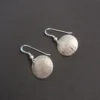 Boucles d'oreilles argent massif ciselé