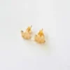 Boucles d'oreilles chat or