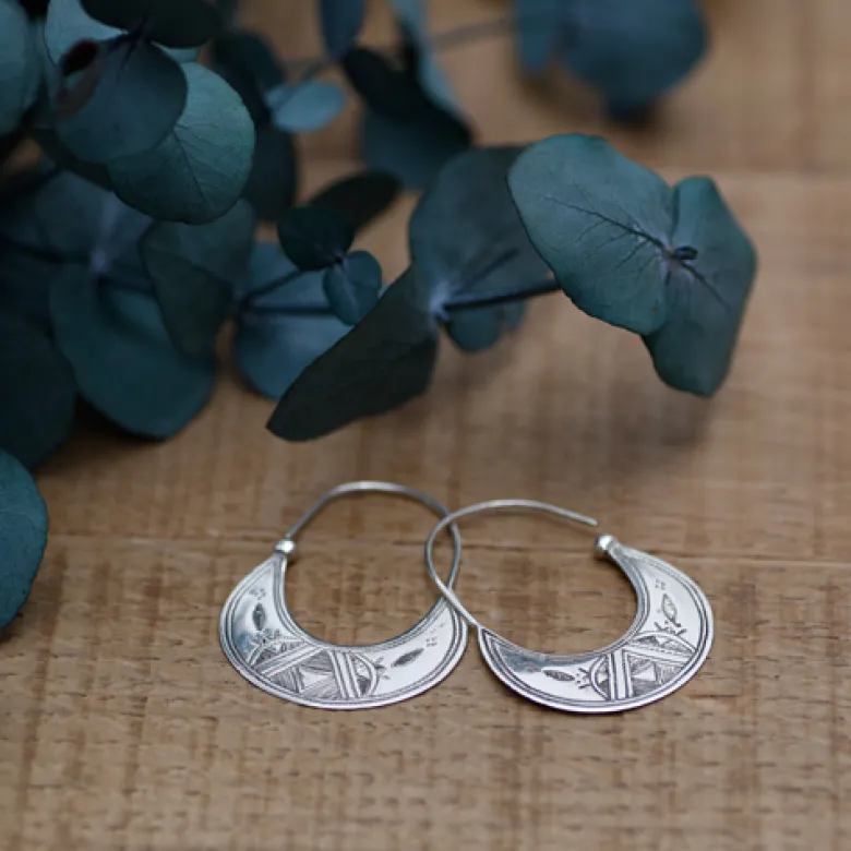 Boucles d'oreilles créoles argent 925