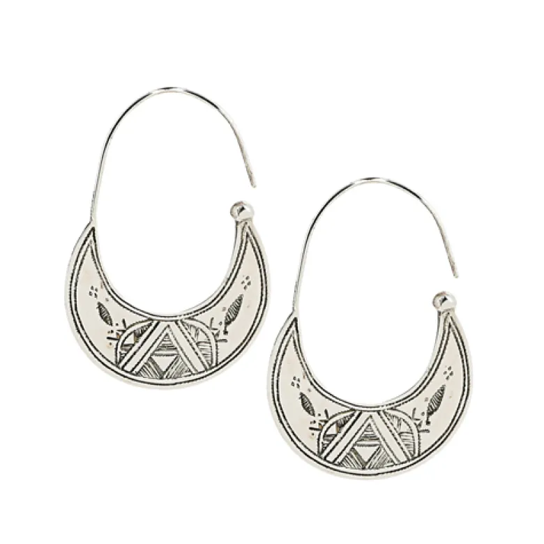Boucles d'oreilles créoles argent 925