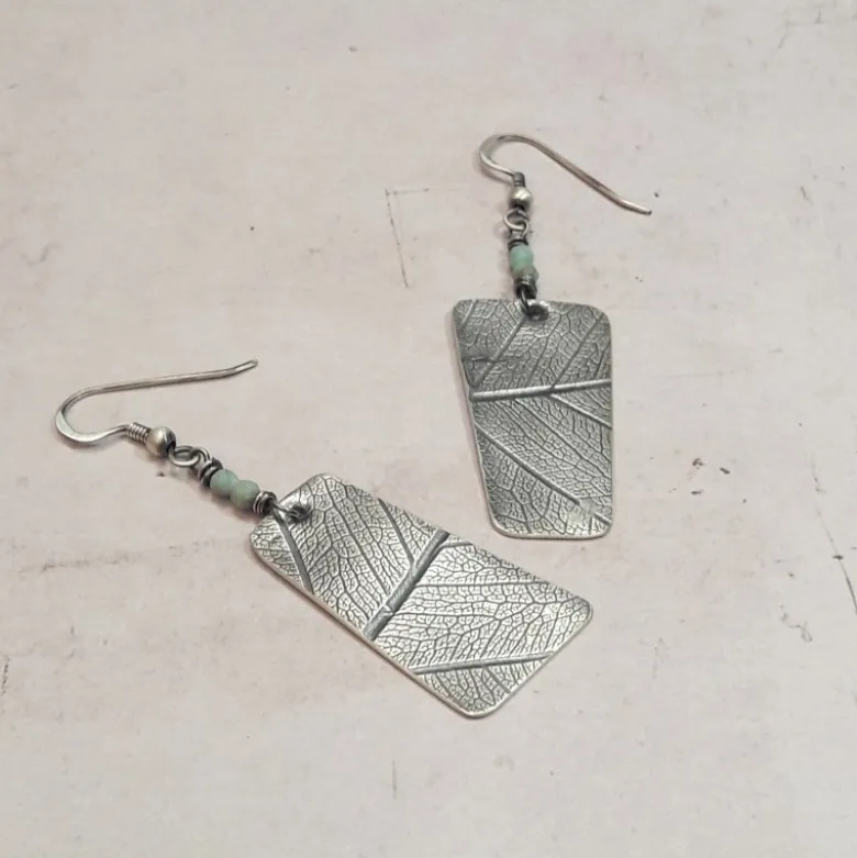 Boucles d'oreilles ethniques turquoise