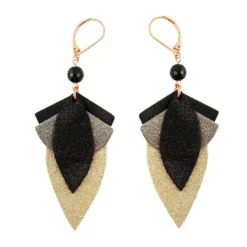 Boucles d'oreilles grand lotus or