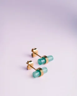 Boucles d'oreilles ilios aventurine Vert