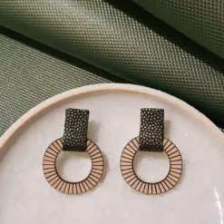 Boucles d'oreilles lollipops olive