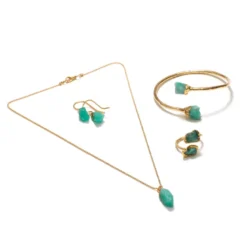 Boucles d'oreilles émeraude de Colombie