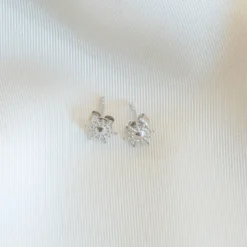 Boucles d'oreilles or puces argent
