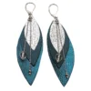 Boucles d'oreilles pop bleu pétrole