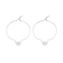 Boucles d'oreilles quartz rose & argent