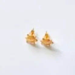 Boucles d'oreilles tortue or