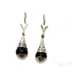 Boucles d'oreilles touareg onyx