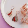 Boucles en cuir les chouchous rouge