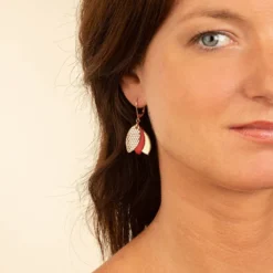 Boucles en cuir les chouchous rouge