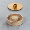 Bougeoir 2 en 1 bois et métal