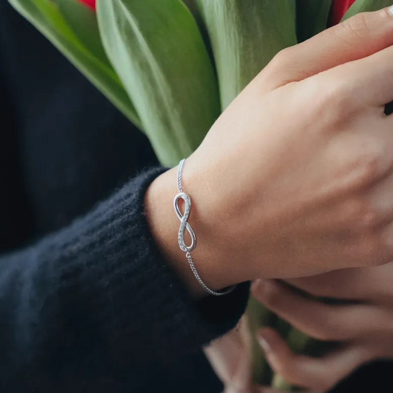 Bougie-bijou avec bracelet argent cœur turquoise