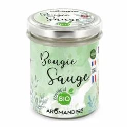 Bougie d'ambiance sauge bio - 100% végétale - 150g