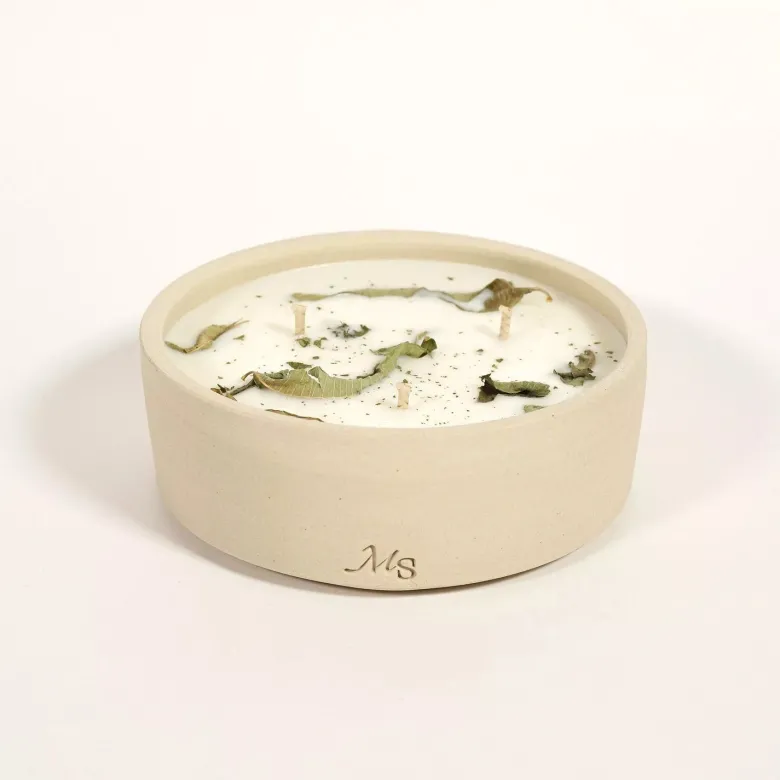 Bougie grès 300g verveine