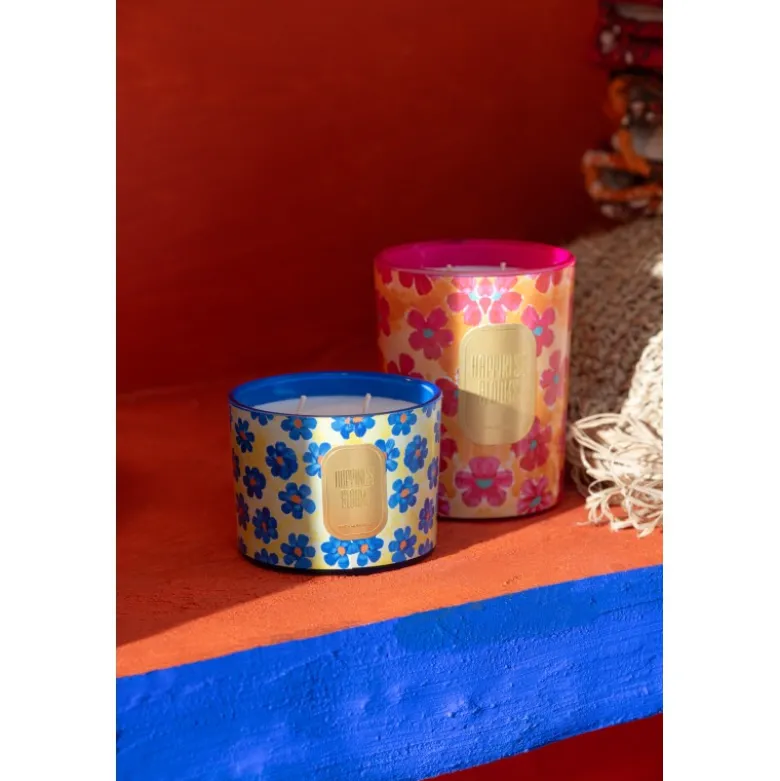 Bougie paraffine multicouleur h.8.5cm