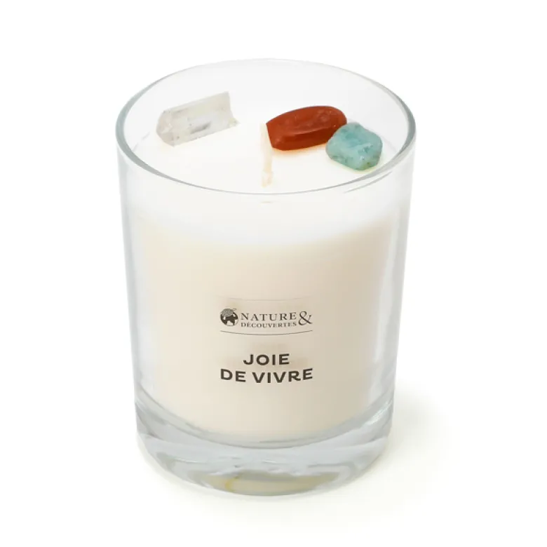 Bougie parfumée Joie pierres naturelles