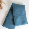 Bouillotte cervicales lin bleu pétrole