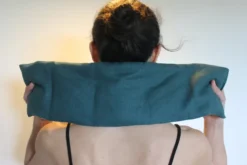 Bouillotte cervicales lin vert sapin