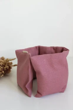 Bouillotte cervicales lin vieux rose