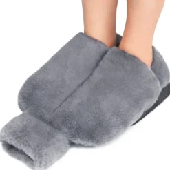 Bouillotte chausson 1,8l pantoufle doux confort thermique