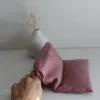 Bouillotte micro onde - lin vieux rose