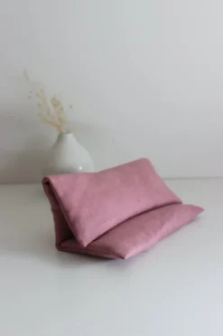 Bouillotte micro onde - lin vieux rose