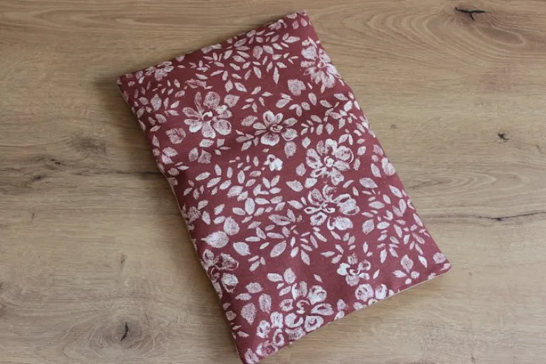Bouillotte sèche -fleurs craie marsala