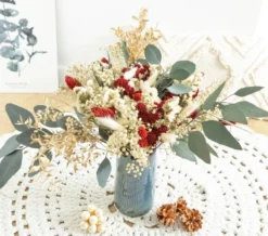 Bouquet de fleurs séchées noël s