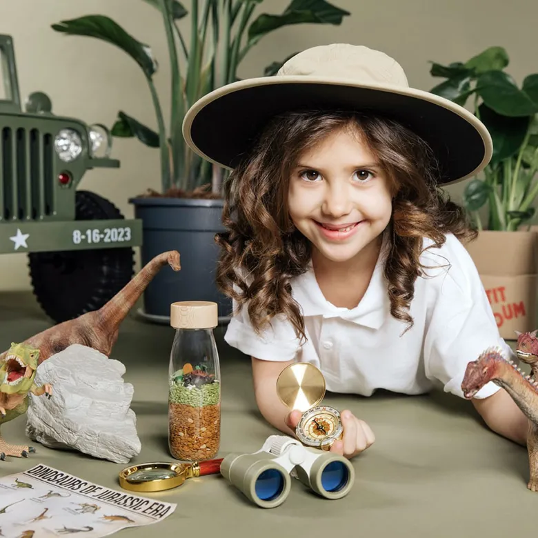 Bouteille sensorielle spy jurassic