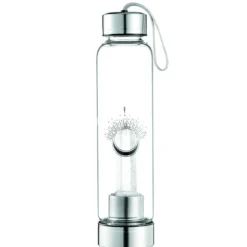 Bouteille verre pointe cristal de roche
