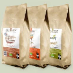 Box découverte de 3 origines de café bio en grain