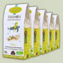 Box de 5 x 200g cafés grain bio du brésil - mexique - tanzanie