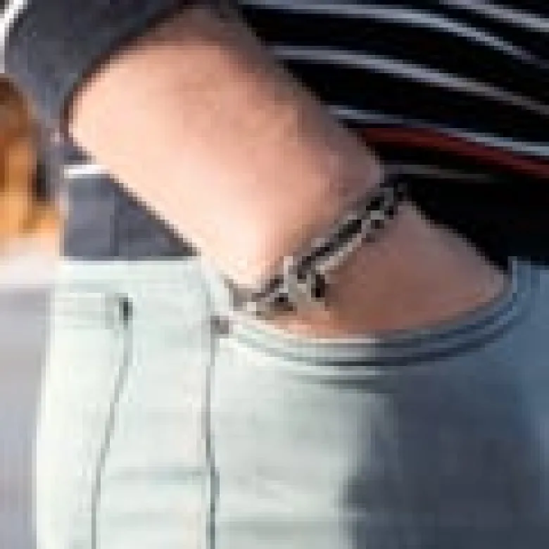 Bracelet ancre marine homme celte breton