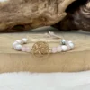 Bracelet arbre de vie en quartz rose