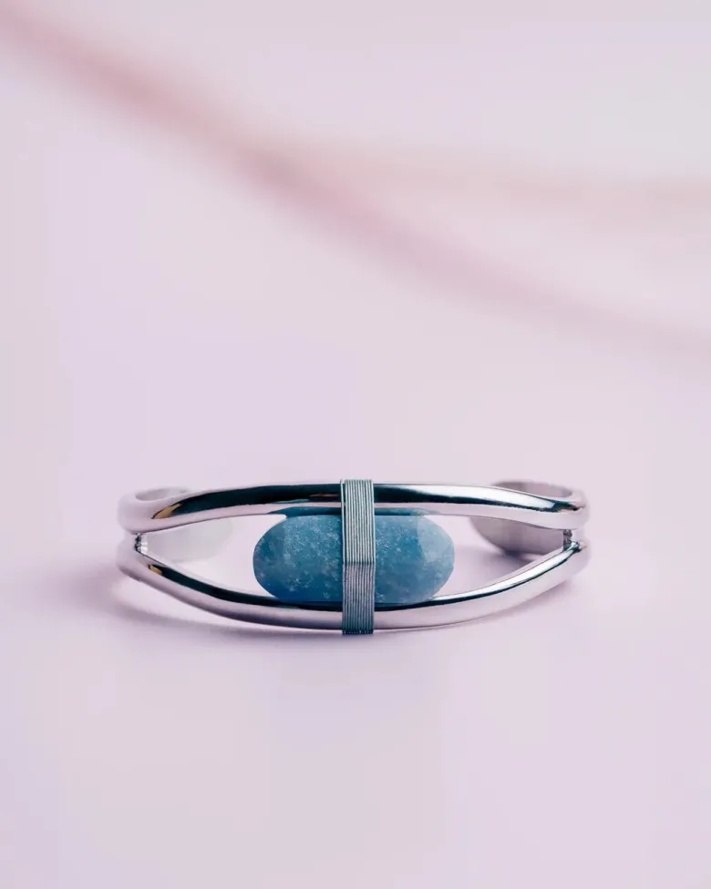 Bracelet attica blue aventurine s Bleu