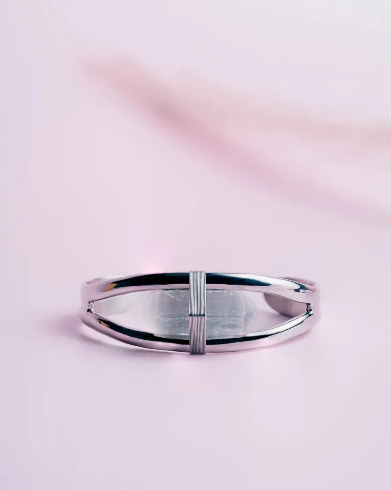 Bracelet attica white selenite xxs Blanc