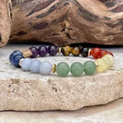 Bracelet 7 chakra en pierres