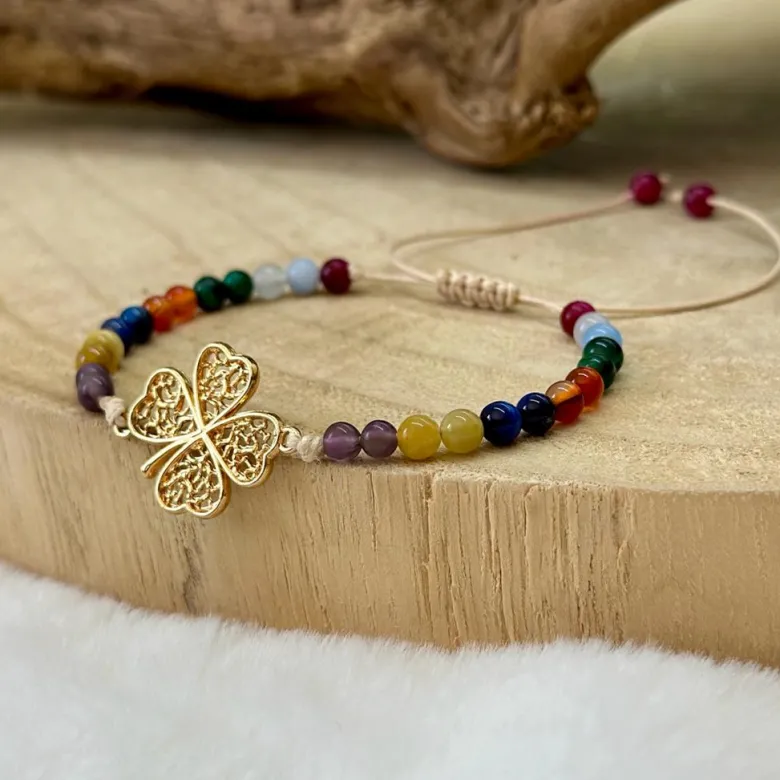 Bracelet 7 chakras chance en pierre