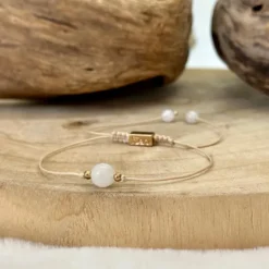 Bracelet chance en pierre de lune