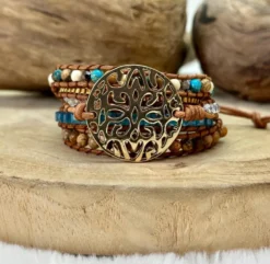 Bracelet de protection en jaspe océan