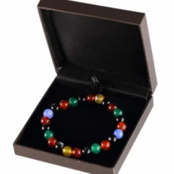 Bracelet en agate multicolore
