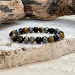 Bracelet en œil de tigre de protection