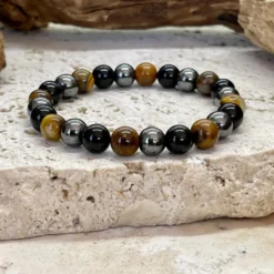 Bracelet en œil de tigre de protection